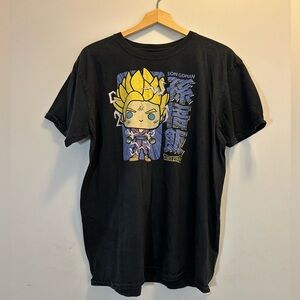 Mens XL Funko Pop Dragon Ball Z Black Character T Shirt
